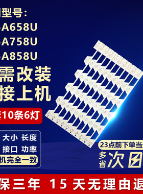 适用TCL B55A658U B55A758U B55A858U电视灯条YHF-4C-LB5506-YH1