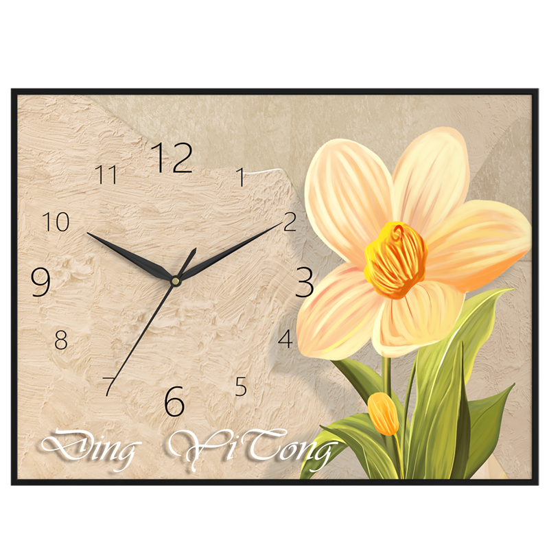 钟表家用创意电表箱遮瑕疵装饰画客厅挂钟电源箱墙上石英钟配电箱