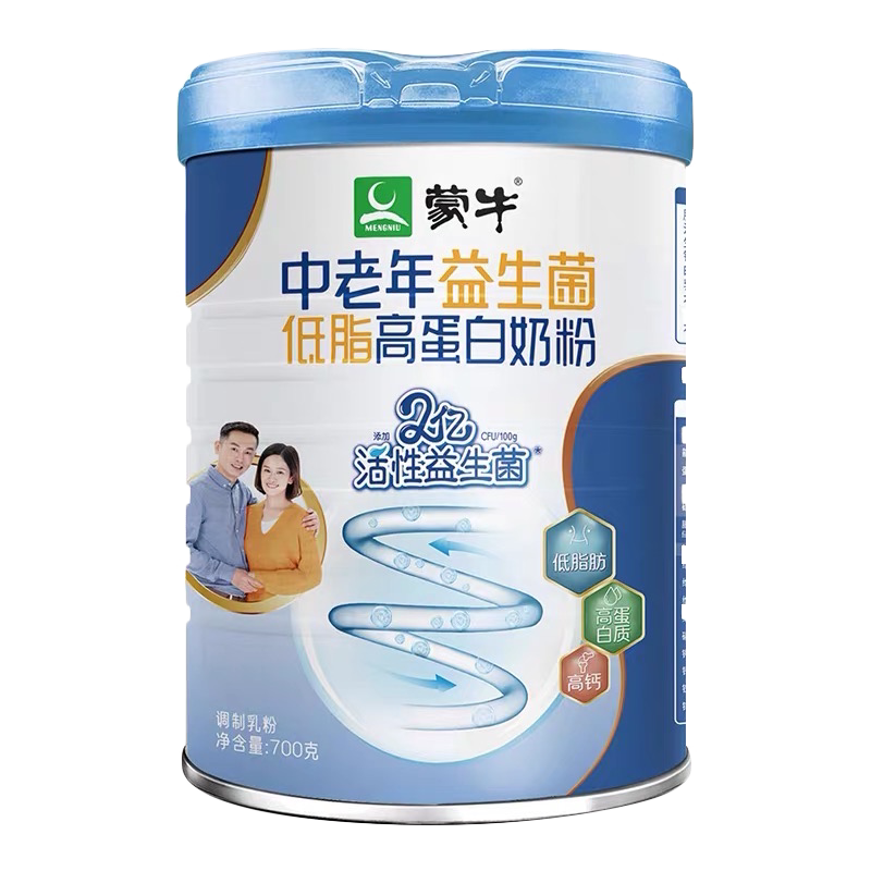蒙牛中老年益生菌低脂高蛋白奶粉