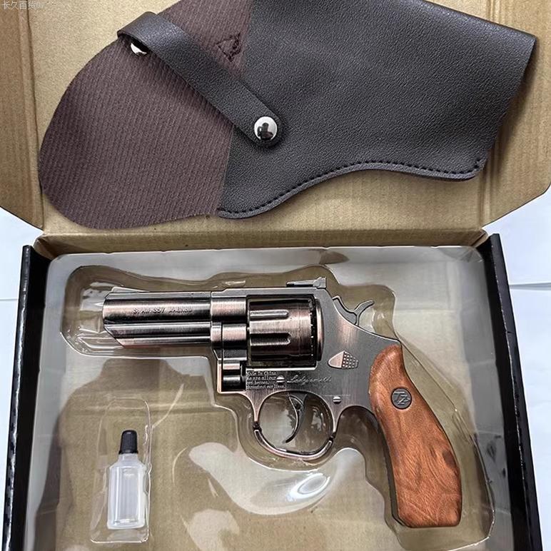 侧开全金属左轮砸响炮属砸炮枪砸响枪火炮枪80怀旧儿童玩具响炮枪