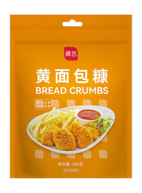 展艺黄白面包糠脆皮炸鸡裹粉