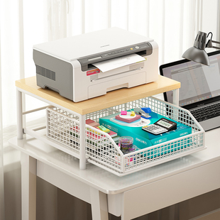 桌面印表机置物架多层文件架A4纸整理架家用办公增高影印机收纳层