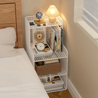 床头柜小型置物架迷你极窄床边柜超窄边几202530cm窄边夹缝储物柜