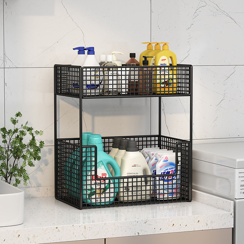 浴室柜收纳盒洗手台卫生间洗脸池洗衣机旁梳妆台桌面化妆品置物架,家庭/个人清洁工具,浴室角架/置物架,淘宝优惠券,粉丝福利购,淘宝优惠卷