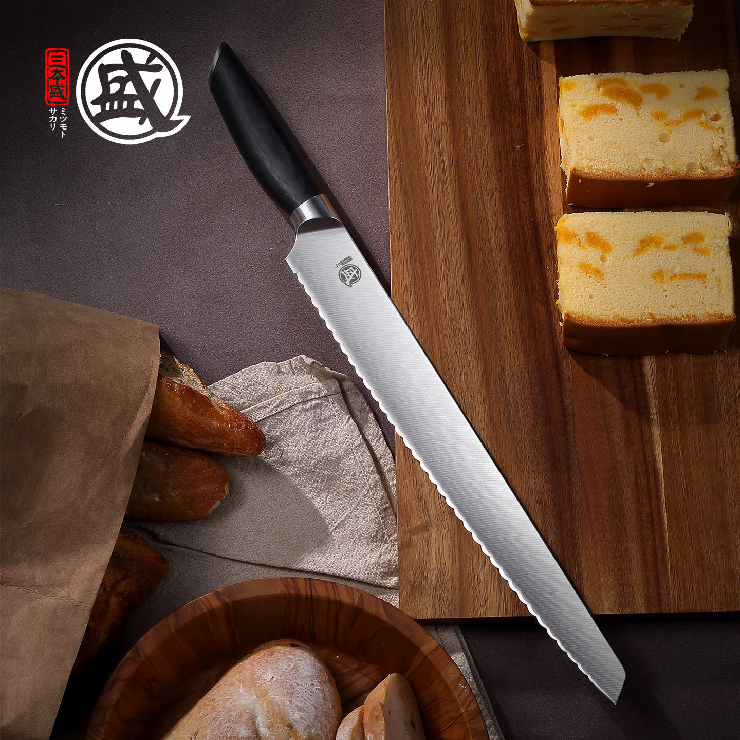 三本盛面包刀切面包专用刀吐司刀锯齿刀法棍烘焙蛋糕不掉渣冻肉刀,厨房/烹饪用具,多功能刀,淘宝优惠券,粉丝福利购,淘宝优惠卷