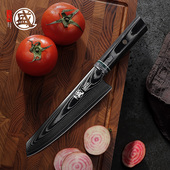 日本进口大马士革菜刀厨师专用切片刀水果刀家用日式 刺身刀粉末钢
