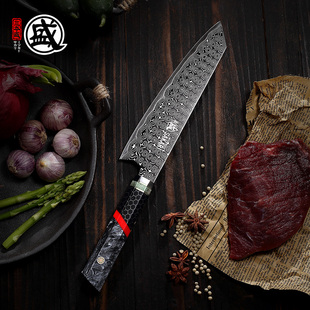 三本盛日本进口粉末钢菜刀刺身专用刀日式厨刀牛刀高档高硬度锋利