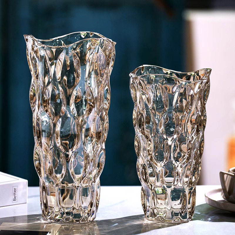 玻璃花瓶水晶透明轻奢水培插花器玫瑰北欧ins风鲜花高级感装饰品,鲜花速递/花卉仿真/绿植园艺,花瓶,淘宝优惠券,粉丝福利购,淘宝优惠卷