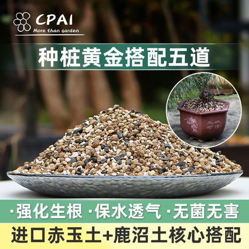 正品三本线赤玉土混合盆景专用土