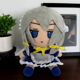 东方project 玩偶博丽灵梦卡通十六夜咣夜二次元周边毛绒玩具