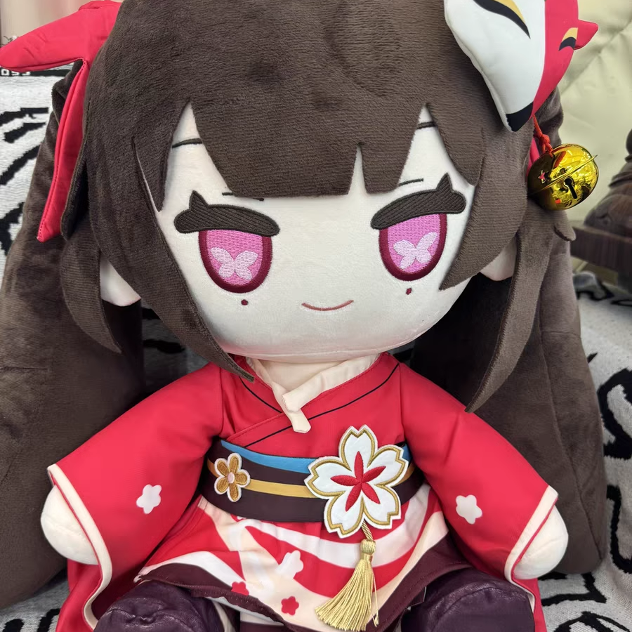 甭怀幸琼铁道花火40cm棉花娃娃周边炸弹公仔哈花斯火愚者毛绒玩具