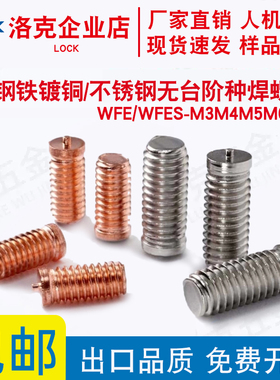 镀铜焊接螺钉点焊螺丝不锈钢无台阶种焊螺钉WFE/WFES-M3M4M5M6M8