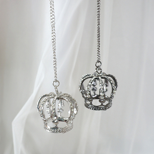 包邮满钻超大皇冠项链原宿风亚文化百搭毛衣链哥特风少女