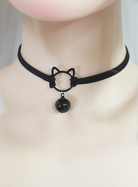 猫头铃铛可爱项圈个性少女