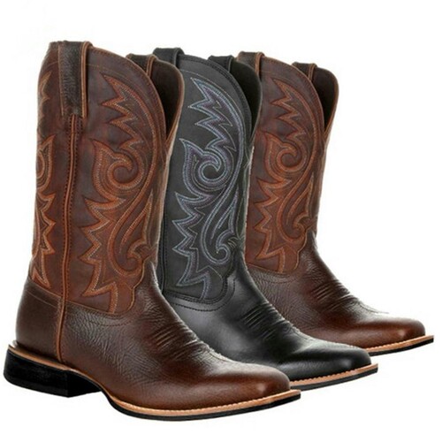 Men Shoes Women Western Cowgirl Cowboy Boots 男女西部牛仔靴1