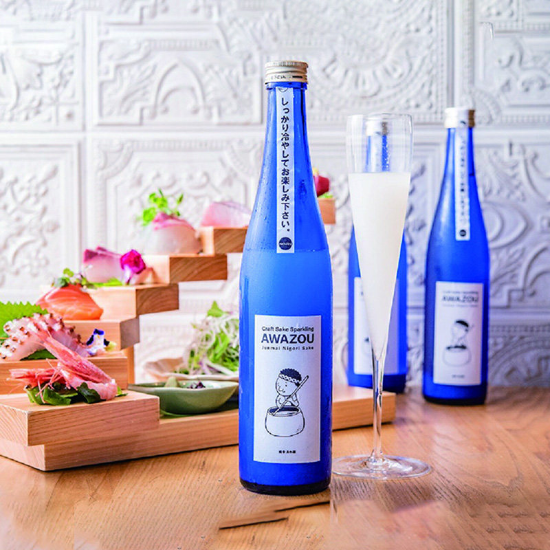 备中泡藏纯米浊酒起泡酒清酒瓶内二次发酵醇日本原装进口老酸奶味
