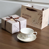 可爱布偶猫咖啡杯碟套装 陶瓷杯子设计感小众高颜值下午茶餐具礼物