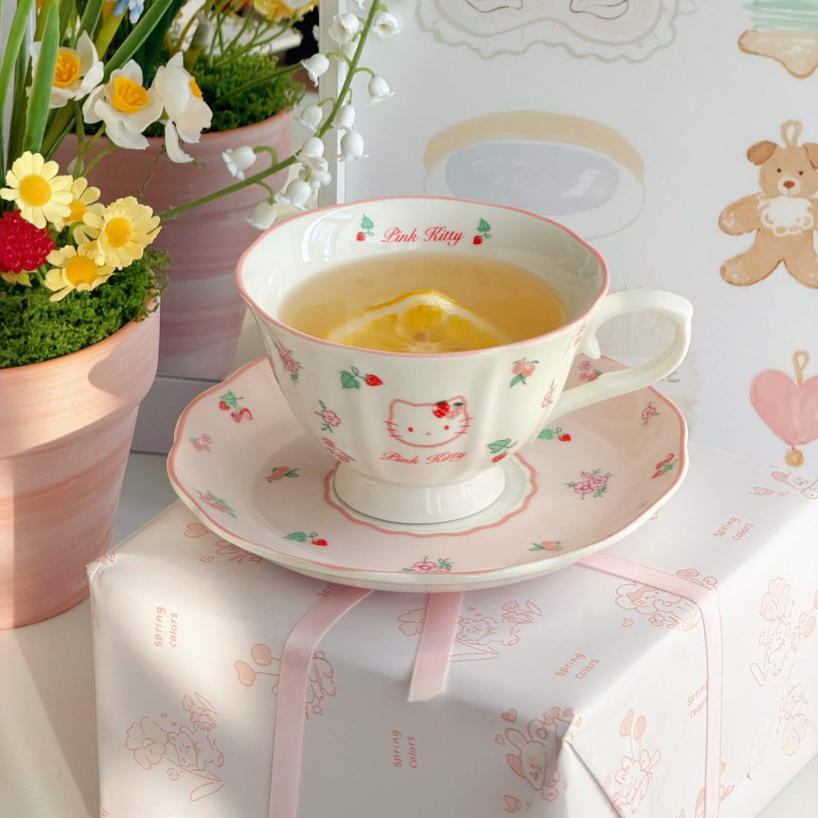 可爱猫咪陶瓷咖啡杯高颜值下午茶杯子甜品杯碟女生精致礼盒高级感,餐饮具,咖啡杯,淘宝优惠券,粉丝福利购,淘宝优惠卷