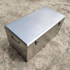 不锈钢工具箱304加厚型带轮子大号手提式五金工具盒收纳箱维修