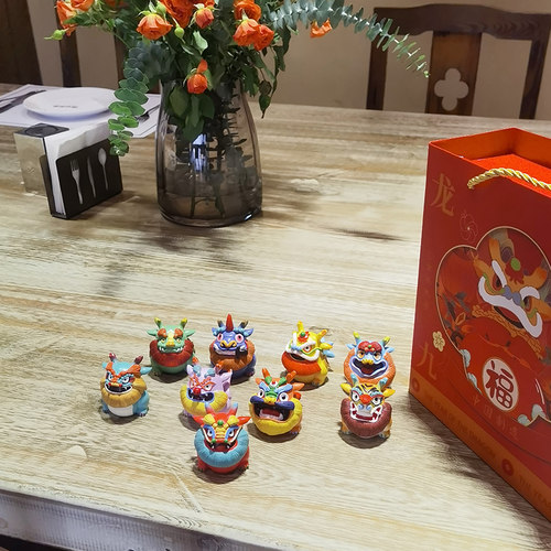 昂融招财祝福国潮龙年手办