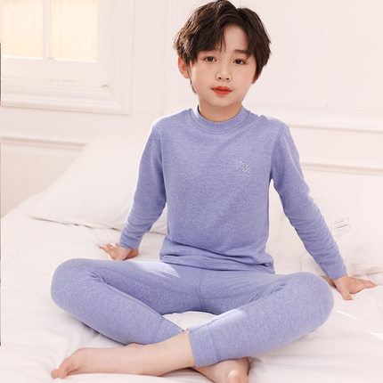 青少年秋衣秋裤初高中生男大童少女保暖套装校服内搭打底神器冬季