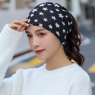 新款 薄款 包头帽季 睡帽女款 秋冬月子帽男帽子舒适 外出堆堆帽时尚