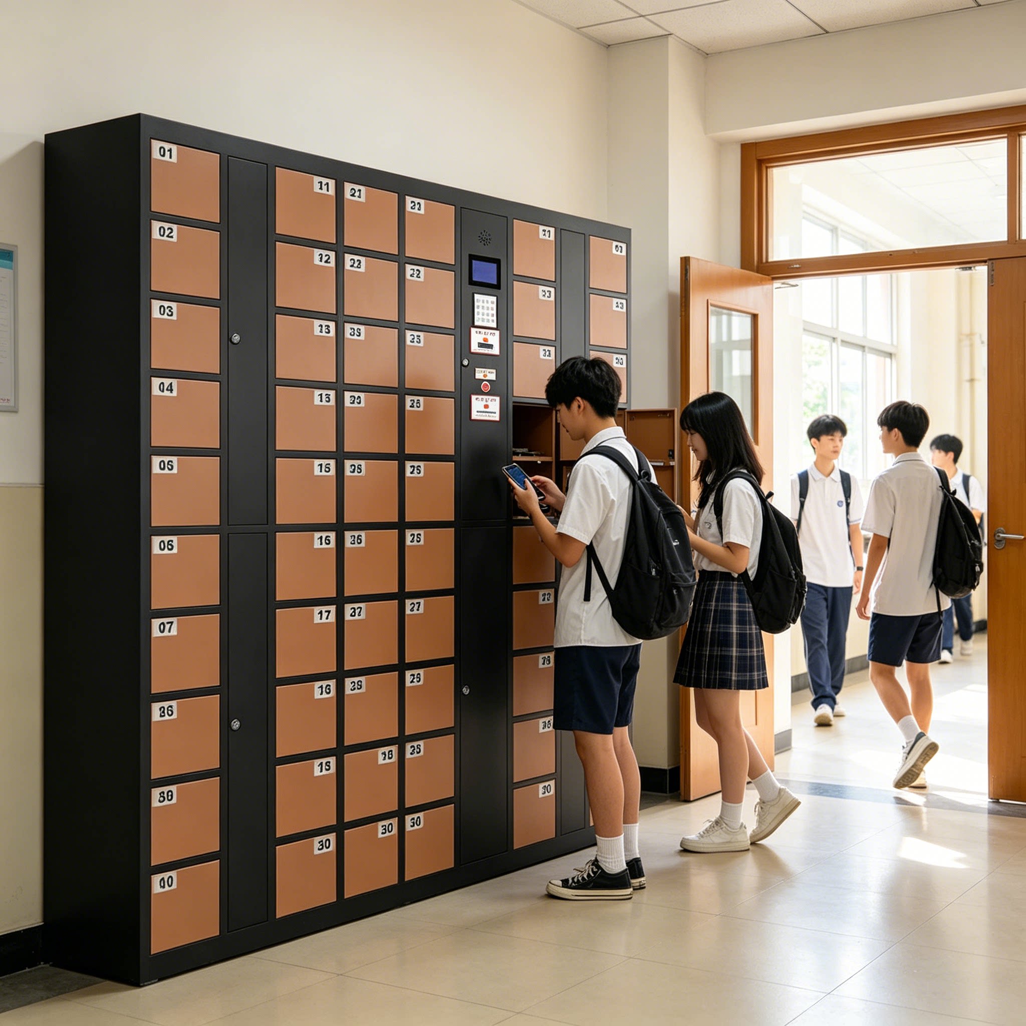 人脸识别学生手机寄存柜