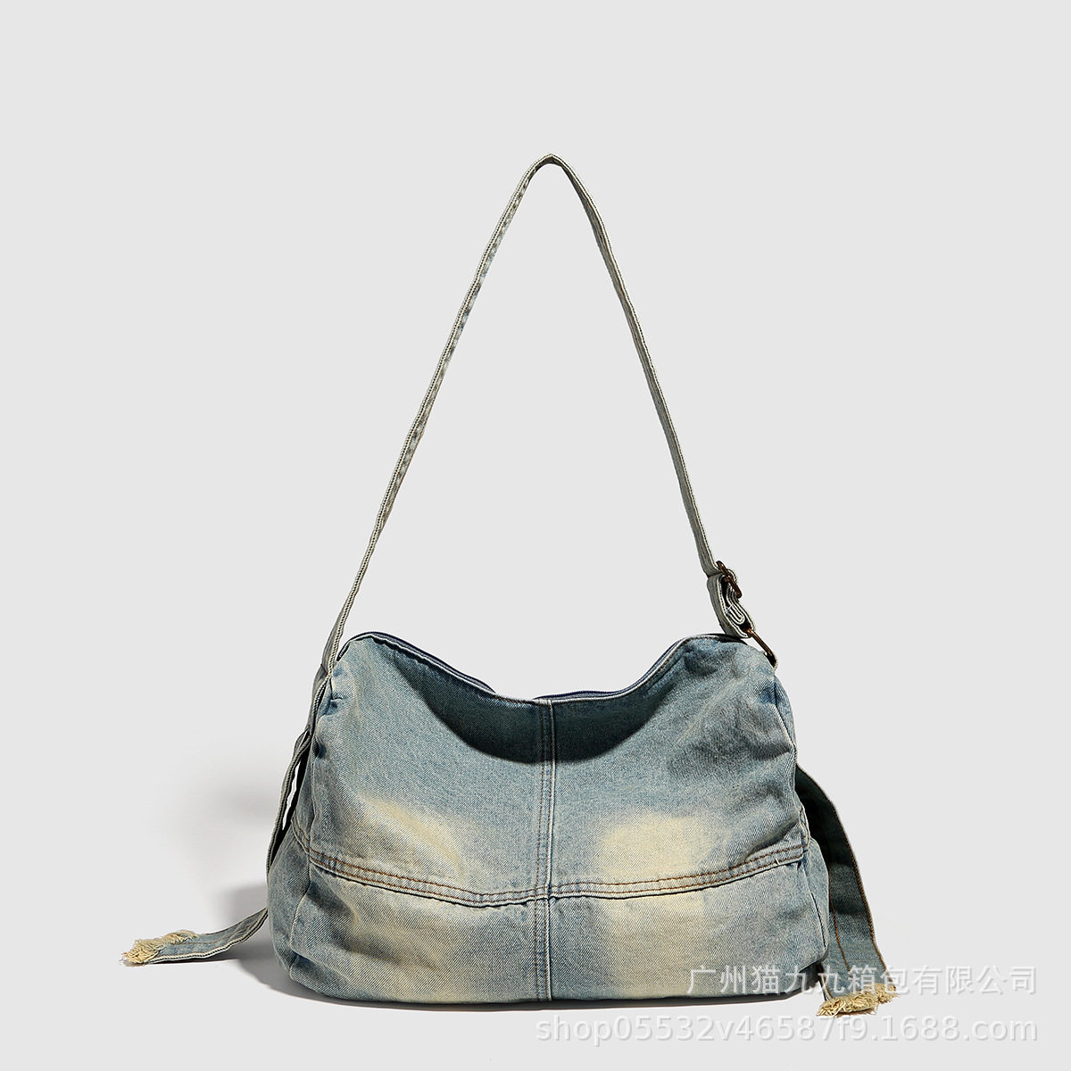 2024新款水洗做旧牛仔大容量包y2k甜酷辣妹腋下牛仔布单肩斜跨包,箱包皮具/热销女包/男包,通用款女包,淘宝优惠券,粉丝福利购,淘宝优惠卷