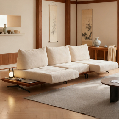 【重磅新品】实木布艺灵动岛沙发