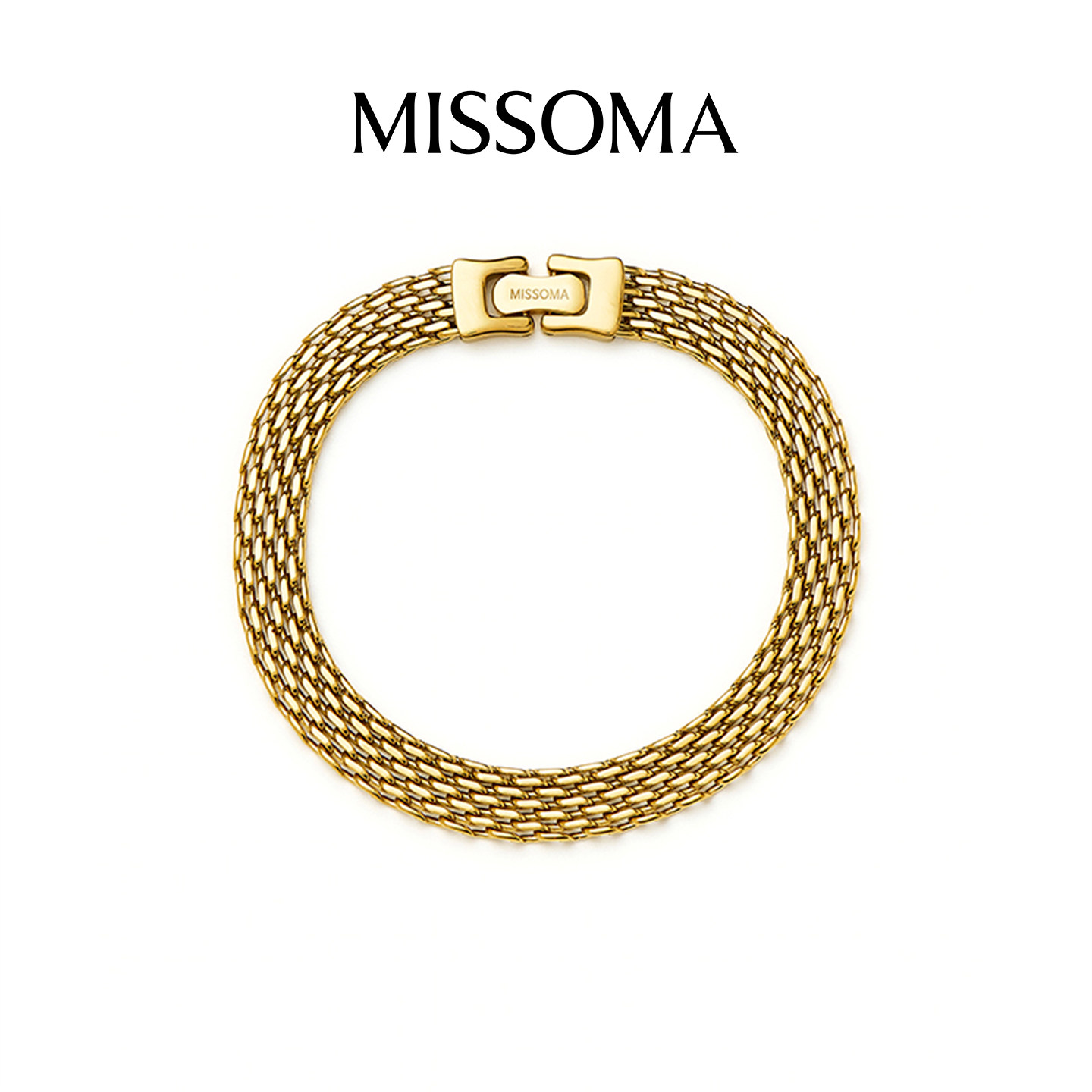 Missoma 传承宽链条手链经典款复古风手饰轻奢设计感叠戴新品礼物