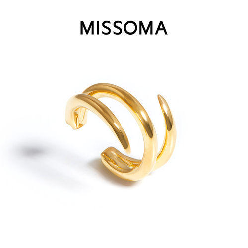 Missoma爪形耳骨夹轻奢镀18k金