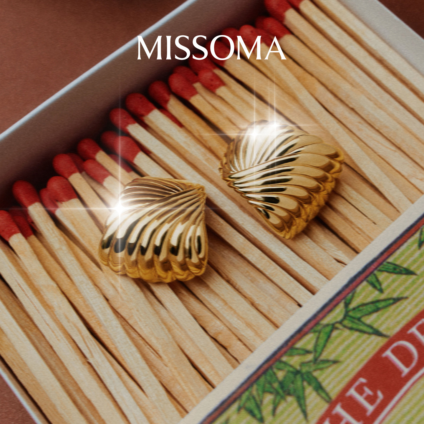 【蔡少芬同款】Missoma新浪潮系列水波纹小号秋冬耳钉耳饰礼物