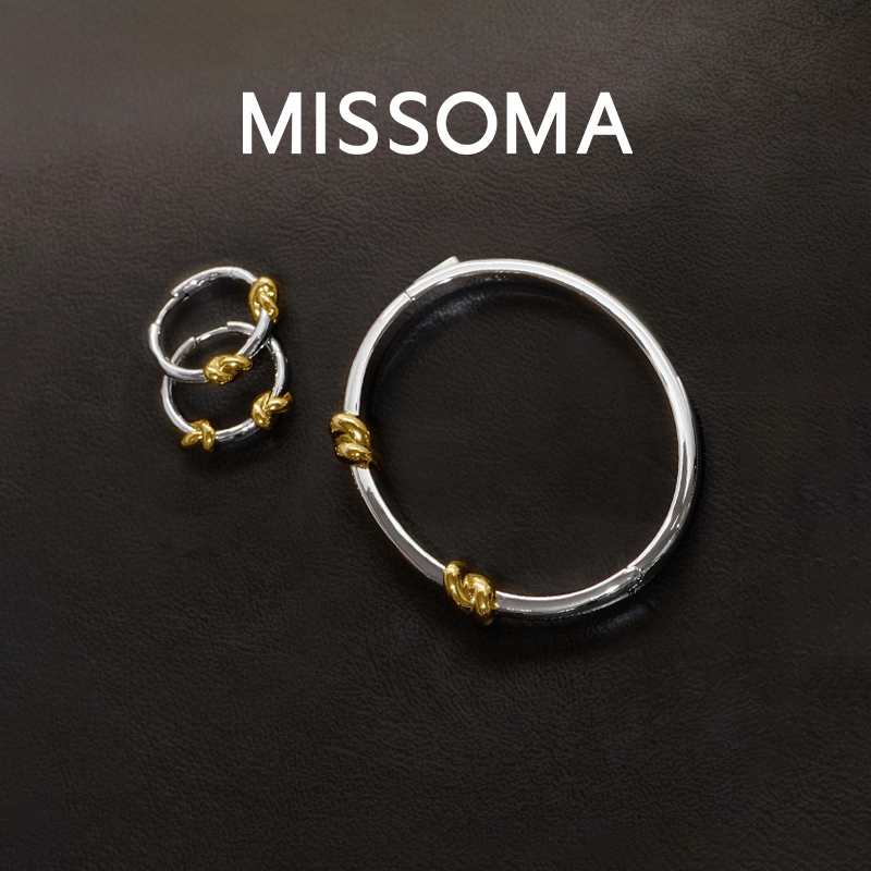 Missoma金银拼色圆圈手镯
