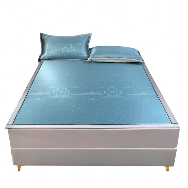 夏天冰丝凉席夏季三件套2024新款床垫可机洗床笠款保护罩空调席子