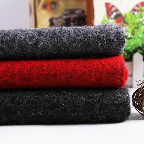 海藻呢毛呢面料 男女装大衣外套服装面料 呢面料现货