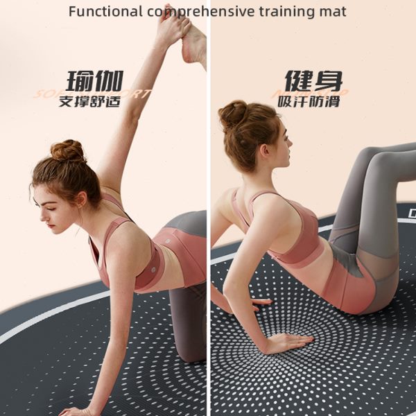 瑜伽地垫跳绳垫静音减震隔音垫家用加厚防滑室内长地毯无绳初学者