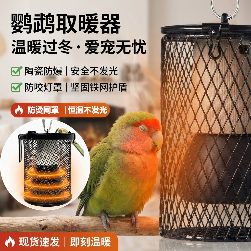 鹦鹉专用无光陶瓷保温灯鸟类玄凤保暖加热防咬防烫取暖器带罩子,宠物/宠物食品及用品,鸟禽其他,淘宝优惠券,粉丝福利购,淘宝优惠卷