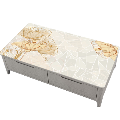 防水防油免洗印花北欧风软玻璃