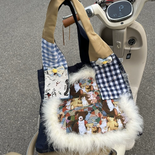 Японская ретро милая небольшая дизайнерская мультяшная сумка на одно плечо для отдыха