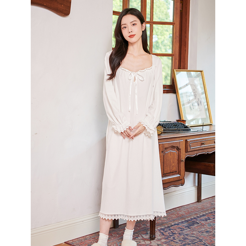 韩版宫廷风性感蕾丝睡裙