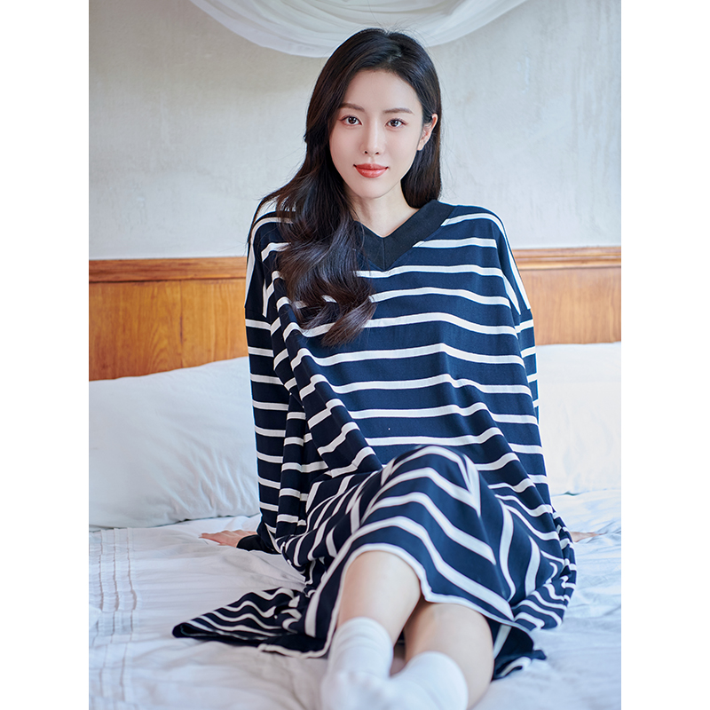 韩版简约纯棉长裙不起球不掉色