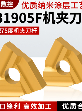桃形普通机夹车刀头 T31605F T31905F黄色涂层合金刀片开粗神器