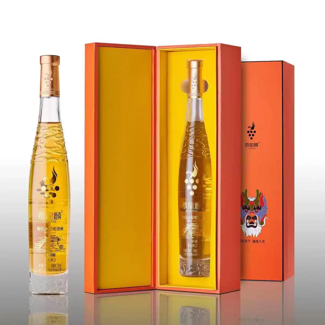 金奖收割机！蔡龙麟冰酒限量版国货精品维代尔甜白葡萄酒送礼盒装