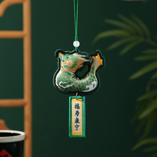 端午香包龙舟挂件刺绣手工随身国潮文创礼品寺庙景区旅游