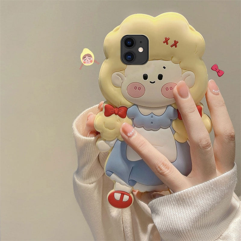 黄色裙子爱丽丝适用华为荣耀20手机壳20s公主v20女孩20i可爱畅玩20pro