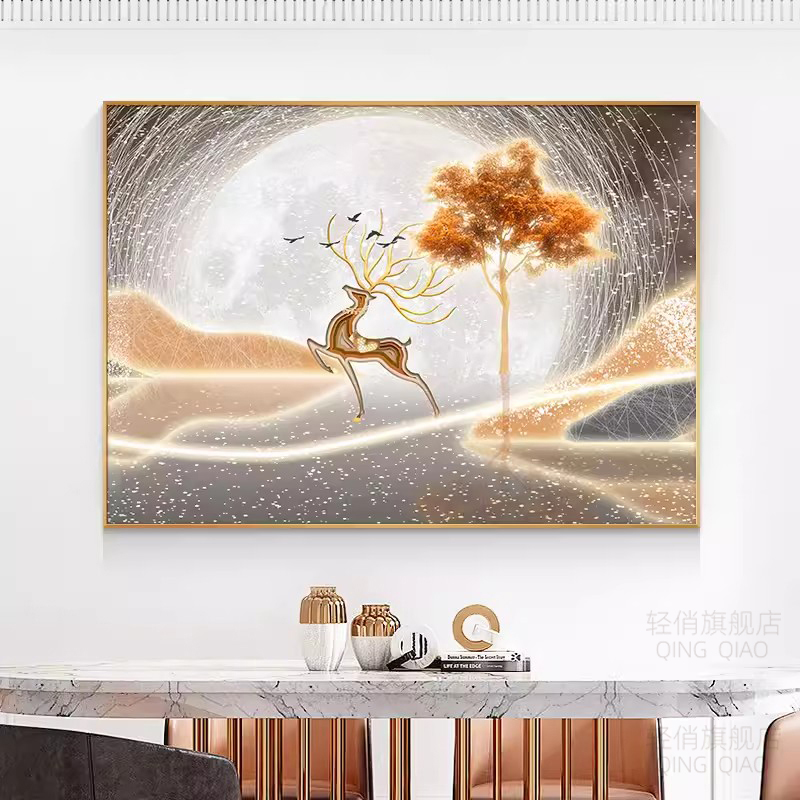 轻俏简约现代餐厅钻石绣