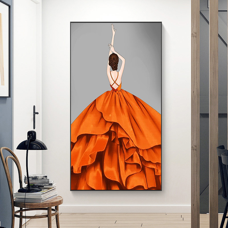 5d满钻钻石画2026新款人物美女客厅现代贴砖点钻石十字绣玄关走廊