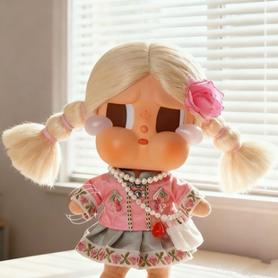 哭娃crybaby沙滩小憩娃衣度假系列搪胶毛绒挂件秋冬毛衣服装 帽子