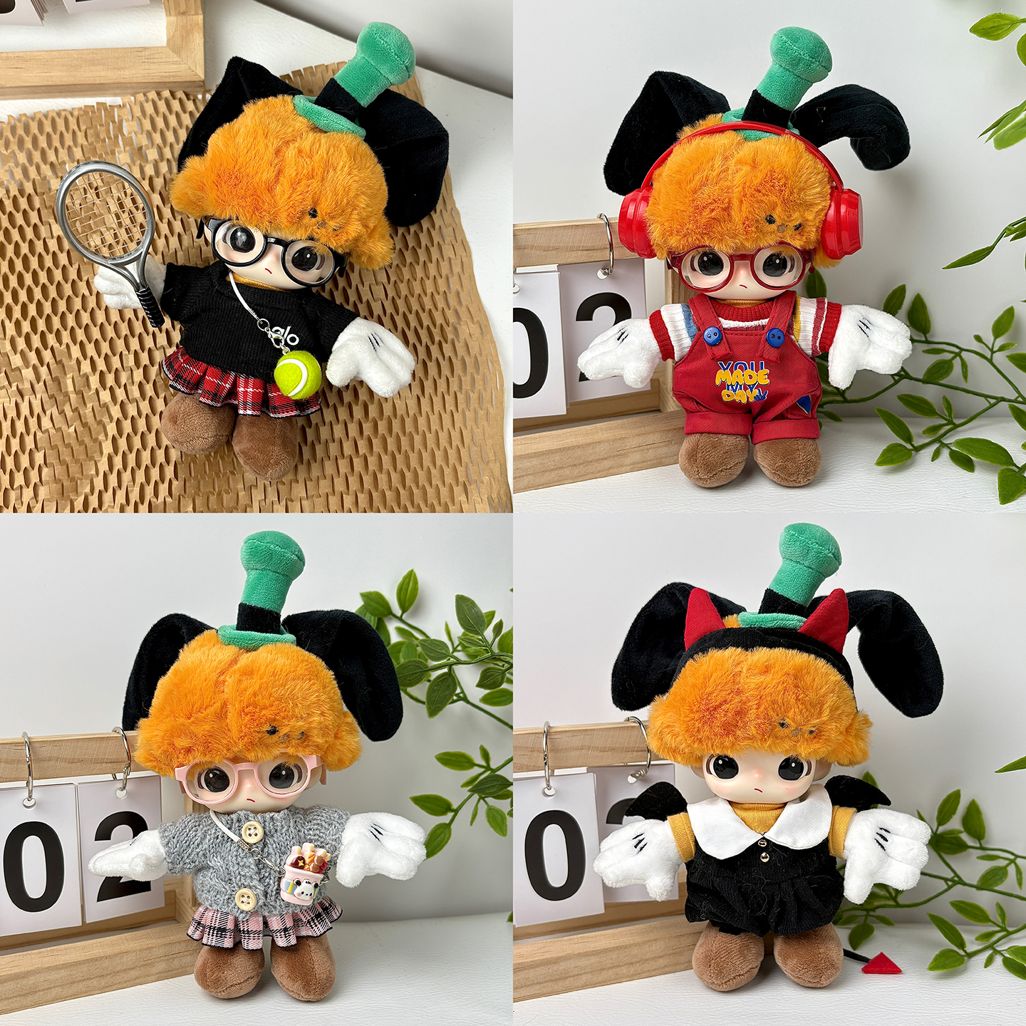 搪胶dimoo娃衣高飞布鲁托衣服泡泡玛特迪士尼毛绒搪胶公仔着替服