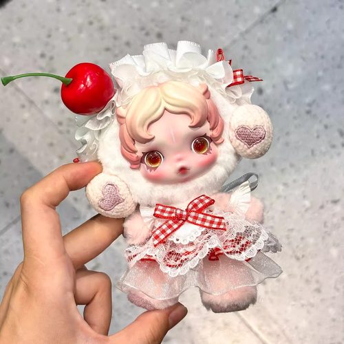 SP三代不眠剧场系列抱抱幽灵娃衣粉色蛋糕裙套装skullpanda衣服